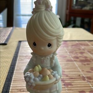 Charming Figurine with Fruit Basket